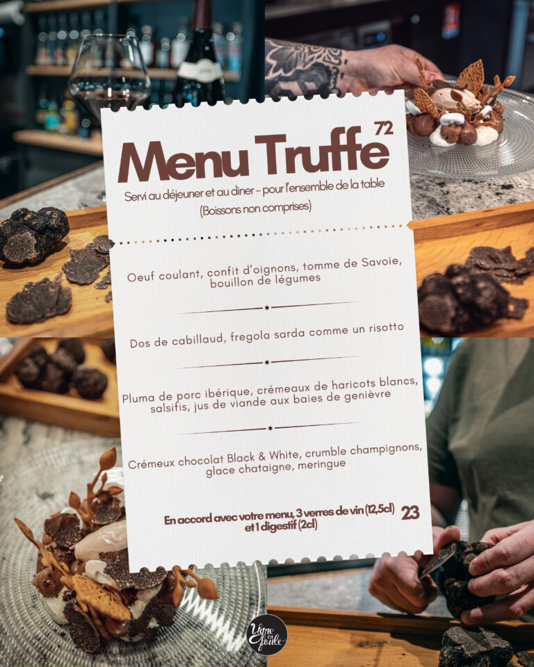 Où manger de la truffe à Gaillac ? Découvrez notre menu autour de la truffe noire au restaurant Vigne en Foule